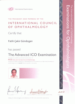 İleri seviye ICO sertifikası: Doç.Dr. Fatih Çakır Gündoğan